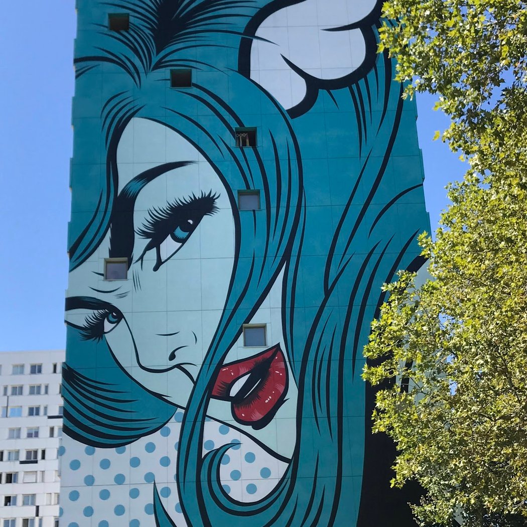 Street Art - Fresque d’Emilie Rouge avec Weirdwalls 1